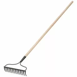 Project Source 54-in L Wood-Handle Steel Garden Rake