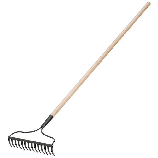 Project Source 54-in L Wood-Handle Steel Garden Rake 3 Project Source 54-in L Wood-Handle Steel Garden Rake