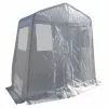 Vestibule Outdoor Shelter - High Density Polyethylene Fabric Cover - Galvanized Steel Frame - White -Project Source Shop 05535026 L