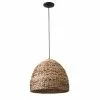 Dome 1-Light Pendant Light - 18" x 16" - Metal/Bamboo -Project Source Shop 08385054 L