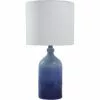 Project Source Table Lamp - 10-in x 20-in - Glass and Fabric - Blue/White 2 Project Source Table Lamp - 10-in x 20-in - Glass and Fabric - Blue/White -Project Source Shop 08385071 L