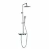 Project Source Shower Column - Adjustable Height - Square Head - Chrome -Project Source Shop 14925021 L