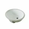 Under Mounted Sink - Oval - 19.2" x 16.3" x 7.8" - White -Project Source Shop 16905012 L
