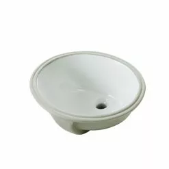 Under Mounted Sink - Oval - 19.2" x 16.3" x 7.8" - White