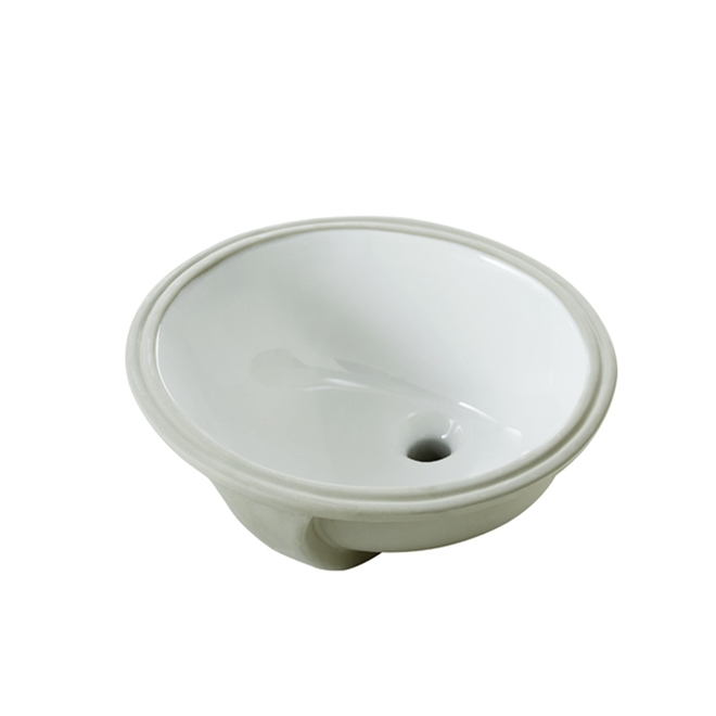 Under Mounted Sink - Oval - 19.2" x 16.3" x 7.8" - White 3 Under Mounted Sink - Oval - 19.2" x 16.3" x 7.8" - White