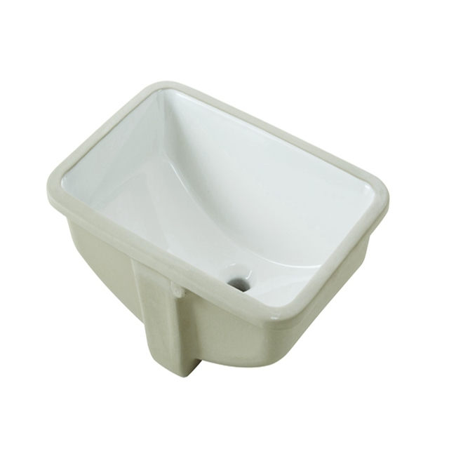 Under Mounted Sink - Square - 21.4" x 15" x 8.33" - White 3 Under Mounted Sink - Square - 21.4" x 15" x 8.33" - White