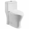 Project Source 1-Piece Toilet with Dual Flush - 4-L/6-L - White 2 Project Source 1-Piece Toilet with Dual Flush - 4-L/6-L - White -Project Source Shop 16905016 L