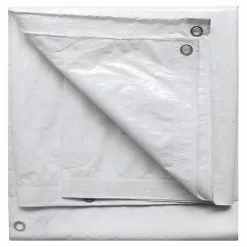 Project Source - Tarpaulin - Polythylene - 30 ft x 50 ft - White