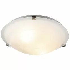Uberhaus Traditional Ceiling Fixtures - 60-W - 16-in - Satin Nickel - 2-Lights