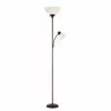 Project Source Floor Lamp with Side Light and 3-Way Switch - 71.7-in - Black -Project Source Shop 43855133 L