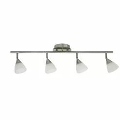 Project Source Track Light - 4 Lights - 30" - White/Nickel