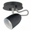Ceiling Light - 1 Light - Steel - Matte Black/Chrome -Project Source Shop 45055012 L