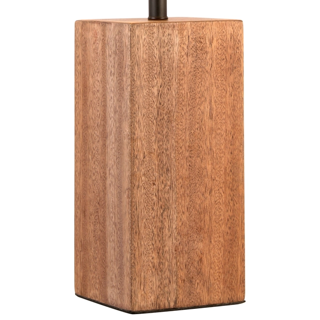 Project Source Table Lamp with Fabric and Wood - 24-in x 15-in - Black and Brown 4 Project Source Table Lamp with Fabric and Wood - 24-in x 15-in - Black and Brown - Image 2