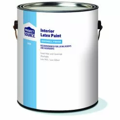 Project Source Basic Interior Latex Paint - White - Eggshell finish - 3.78-L