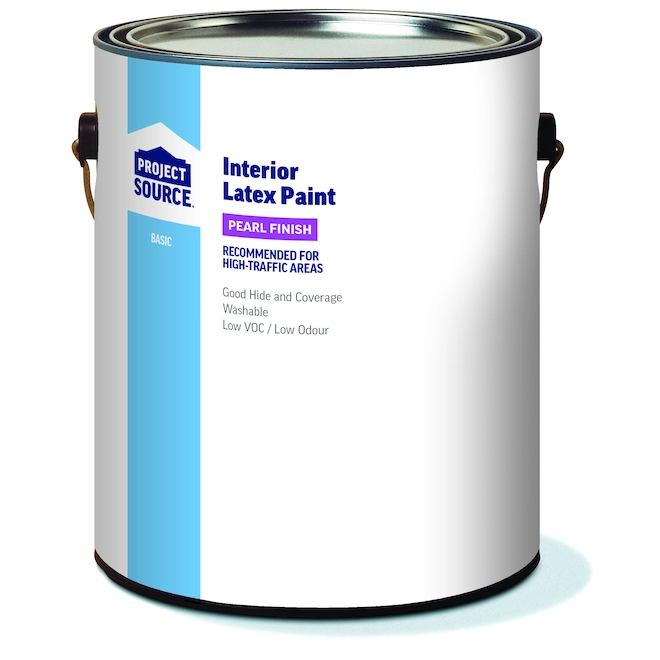 Project Source Basic Interior Latex Paint - White - Pearl Finish - 3.78-L 3 Project Source Basic Interior Latex Paint - White - Pearl Finish - 3.78-L