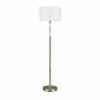 Project Source Floor Lamp with Marble Accent - 62-in - Metal - Antique Brass -Project Source Shop 63745010 L