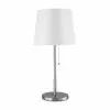 Project Source Floor Lamp and Table Lamps - 58-in/22-in - Metal/Linen - Brushed Nickel/White - Set of 3 -Project Source Shop 63745020c L