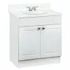 Project Source Bathroom Vanity - 30-in - 2-Door - White -Project Source Shop 70235099 L