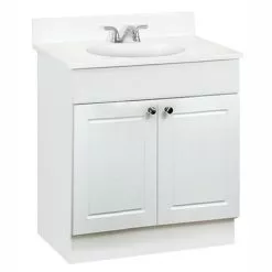 Project Source Bathroom Vanity - 30-in - 2-Door - White