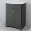 Project Source Dunaway Bathroom Vanity - 24-in - 2-Door - Espresso -Project Source Shop 73695163 L