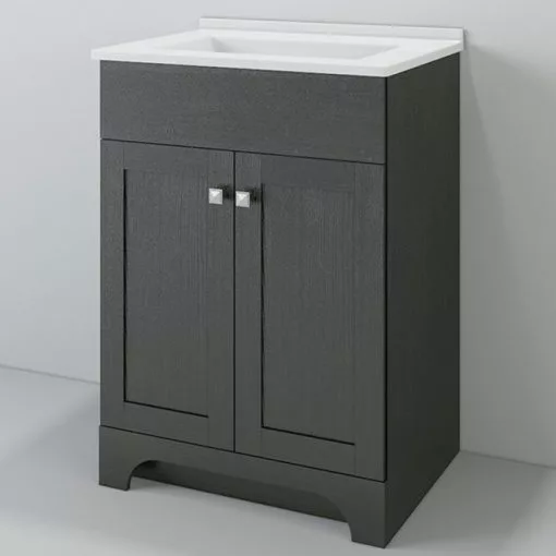 Project Source Dunaway Bathroom Vanity - 24-in - 2-Door - Espresso -Project Source Shop 73695163 L