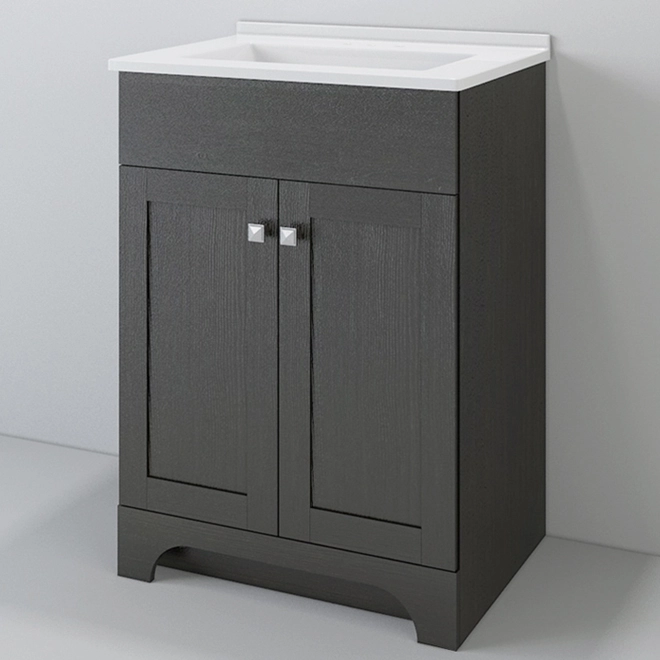 Project Source Dunaway Bathroom Vanity - 24-in - 2-Door - Espresso 3 Project Source Dunaway Bathroom Vanity - 24-in - 2-Door - Espresso