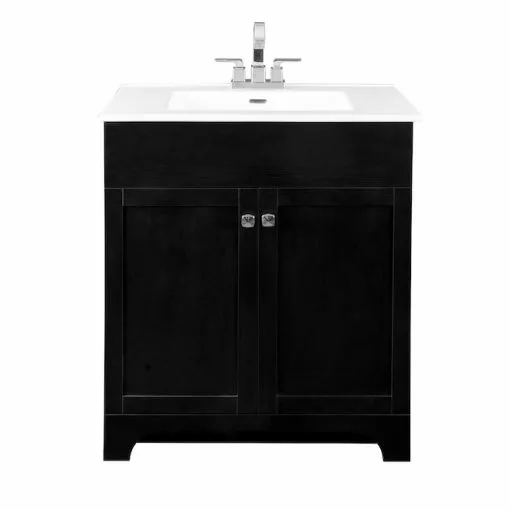 Project Source Dunaway Bathroom Vanity - 30-in - 2-Door - Espresso -Project Source Shop 73695164 L
