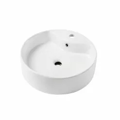 Sink Vessel - Oval - 18.11-in x 18.11-in x 7.6-in - White