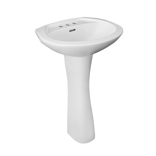 Project Source Pedestal Sink - Porcelain - 31.5-in - White 3 Project Source Pedestal Sink - Porcelain - 31.5-in - White