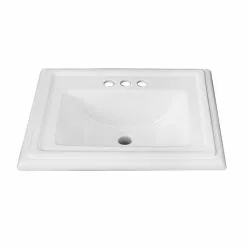 Project Source Castille Square Drop-in Sink - Vitreous China