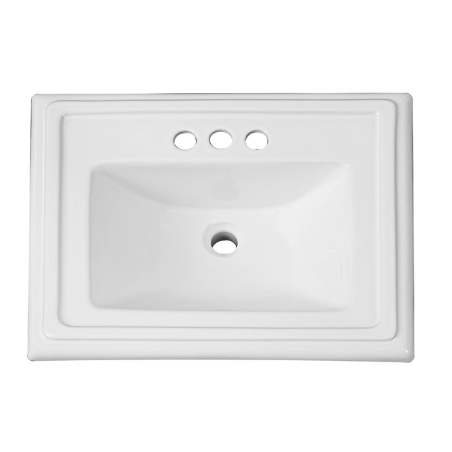 Project Source Castille Square Drop-in Sink - Vitreous China 4 Project Source Castille Square Drop-in Sink - Vitreous China - Image 2