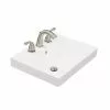 Project Source Lanvin Rectangular Drop-in Sink - Porcelain -Project Source Shop 78195100b L