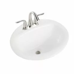 Project Source Velsen Round Drop-in Lavatory - Vitreous China