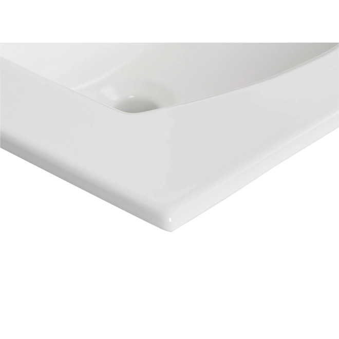 Project Source EZ-FIX Square Drop-in Sink - Porcelain 5 Project Source EZ-FIX Square Drop-in Sink - Porcelain - Image 3