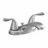 Project Source Ethan Bathroom Faucet - 2 Handles - Brushed Nickel -Project Source Shop 80375093 L