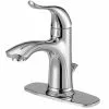 Project Source Qino Bathroom Faucet with Deck Plate and Drain - Chrome -Project Source Shop 80375095 L