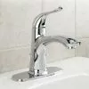 Project Source Qino Bathroom Faucet with Deck Plate and Drain - Chrome -Project Source Shop 80375095b L