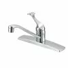 Project Source Basim 1-Handle Kitchen Faucet - Brass/Zinc - 8-in - Chrome -Project Source Shop 80375146 L