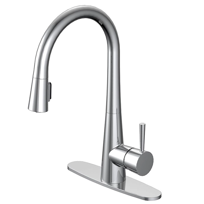 Project Source Pull-Out Kitchen Faucet - Single-Lever - Chrome Finish 3 Project Source Pull-Out Kitchen Faucet - Single-Lever - Chrome Finish